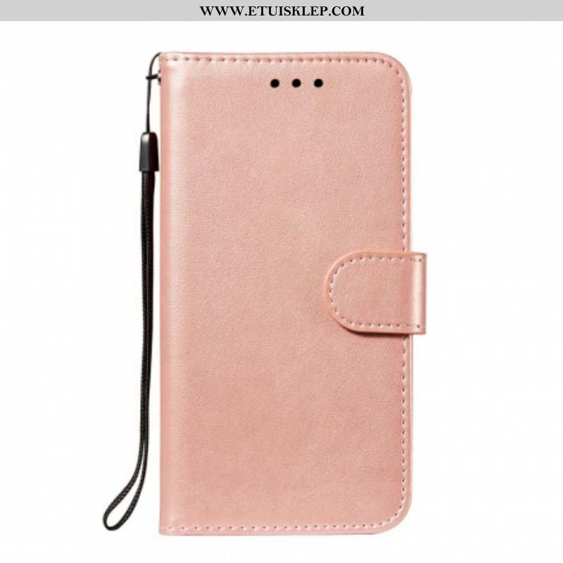 Etui Folio do Xiaomi Redmi Note 10 / 10S Monochromatyczny Skórzany Styl